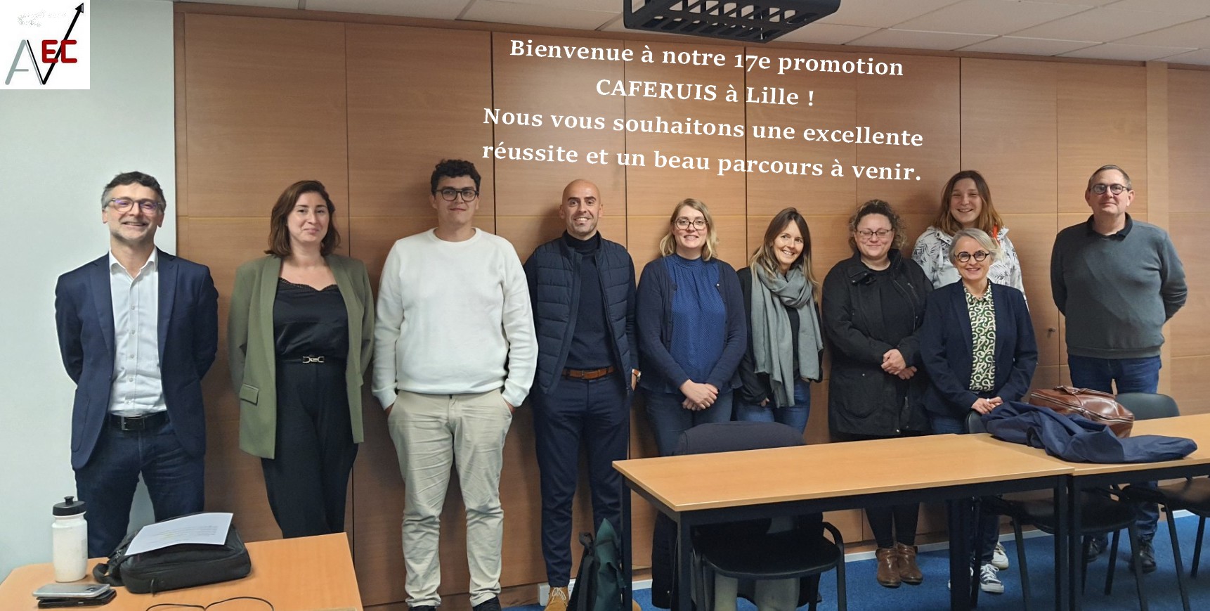 Bienvenue à notre 17e promotion CAFERUIS à Lille. Nous vous souhaitons une belle rentrée, de la réussite et un parcours d'excellence à venir !